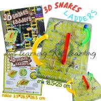 ราคา Kids learningมาใหม่ 3D SNAKES LADDERS กระดานงู 3D เกมส์ครอบครัว (24430909103)