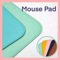 ราคา ส่งไว พร้อมส่งจากไทย Mouse Pad แผ่นรองเมาส์สีพื้น/สีพาสเทลน่ารักๆ แผ่นรองเมาส์ขนาดใหญ่ หนัง PU มีหลายขนาด แผ่นรองกันน้ำ (27567149961)