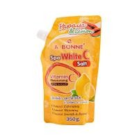 ราคา [สินค้าส่งด่วน] เอบอนเน่เกลือสปาสูตรวิตามินซี 350 ก. A BONNE SPA WHITE C SALT 350 G. (48562050216)