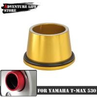 ราคา Motorcycle Exhaust Pipe Muffler Tip Cover CNC Aluminum For YAMAHA TMAX530 T MAX 530 TMAX T-MAX530 2 (42728721576)