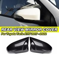 ราคา สําหรับ โตโยต้า Toyota Yaris ATIV 2017 2018 2019 2020 2021 2022 ด้านข้างย้อนกลับกระจกหมวกด้านหลังดูกระจกตัดรถอุปกรณ์เสริม ม สไตล์ฮอร์นคู่ฝาครอบกระจกมองหลัง (28472810569)