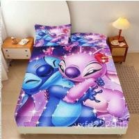 ราคา ผ้าคลุมเตียงแผ่นกันลื่นชุดแหล่งที่มาเคสป้องกัน Stitch Brushed ที่นอนพิมพ์ดิจิตอลเต็มรูปแบบ Bedworking LVZ3 (43230778471)