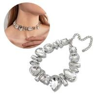 ราคา Stay Crystal Choker Geometric Water Drop Clavicle Chain Prom เครื่องแต่งกายเครื่องประดับ (43829723080)