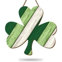 ราคา วาลีน เซนต์. Patricks Day Shamrock แขวนป้ายไม้ลาย Clover ด้านหน้าประตูแขวนสําหรับ Irish Holiday ในร่มกลางแจ้ง Home Farmhouse Wall ตกแต่งหน้าต่าง (46907508727)