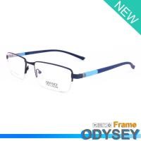 ราคา Odysey แว่นตา รุ่น 8170 C-6 สีน้ำเงิน กรอบเซาะร่อง ขาสปริง วัสดุ สแตนเลส สตีล (สำหรับตัดเลนส์) กรอบแว่นตา Eyeglasses (2871928481)