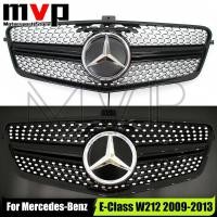 ราคา Chrome Black Diamonds Style Upper Grille With Illuminated Mirror Star Emblem Logo For Mercedes Benz (55402536807)