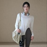 ราคา เสื้อแขนยาวสไตล์สปอร์ตสำหรับผู้หญิง ทรงหลวม สวมใส่สบาย เหมาะสำหรับการเล่นกีฬาและสวมใส่ในชีวิตประจำวัน (42518156628)