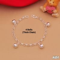 ราคา เจวี | (High Silver) เงินแท้ 925 100% BABY & KIDS ANKLET 925 เงินเด็ก/เด็ก脚链 (56558351972)