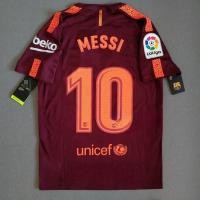 ราคา S-XXL 2017-2018 Barcelona Retro Messi เสื้อฟุตบอลสีส้ม 17-18 3RD เสื้อ (54111529808)