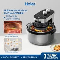 ราคา Haier Visual Air Fryer Oil 10-in-1 Airfryer ฟรี Non Stick 4.5L ขนาดใหญ่ความจุ Dual Rotary Knob 360o หมุน Air Fryer (40870787979)