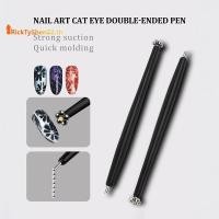 ราคา RickTyShen 2 In 1 Professional Nail Art Cat Eye Magnetic Sti ปากกาสําหรับลูกเหล็กดูดเหล็กลูกปัดแม่เหล็ก Dotting ปากกาเล็บออกแบบ TH (49711394929)
