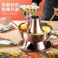 ราคา สมัยเก่าที่ทําด้วยมือหม้อร้อนบริสุทธิ์ทองแดงเนื้อทองแดงหนาเป็ดแมนดารินหม้อทองแดงชาบู-ชาบูพิเศษเก่าปักกิ่งถ่าน (55062250473)