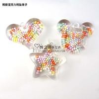 ราคา เวอร์ชั่นเกาหลีใสที่มีสีสันรักดาวจี้จี้ลูกปัดลูกปัดหลวมทําเองสร้อยคอจี้สายคล้องโทรศัพท์มือถือหัวเข็มขัดจี้ (51012444616)