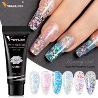 ราคา ( โพลี่เจล VENALISA ) เนื้อกากเพชร มีให้เลือกหลายสี POLY GEL โพลีเจลต่อเล็บ ขนาด 15ml. พร้อมส่ง (17405129106)