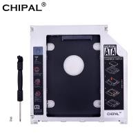 ราคา (for Macbook) CHIPAL Aluminum 2nd HDD Caddy 9.5mm SATA 3.0 SSD Case HDD Enclosure for Apple Macbook Pro Air 13" 15" 17" (1088789313)