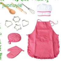 ราคา JUONUYIE 4/11 ชิ้นผ้ากันเปื้อนสําหรับสาวน้อยของขวัญ,เล่นบ้านของเล่นจําลองทําอาหารเบเกอรี่แกล้งเล่นชุด,คุณภาพสูงเด็กครัวสีชมพู Chef เบเกอรี่เครื่องมือ (51261880931)