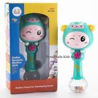 ราคา ProudNada Toys ของเล่นเด็กเขย่ามือหน้าตุ๊กตา(สีฟ้า) Huile NO.3101-8 (692469627)