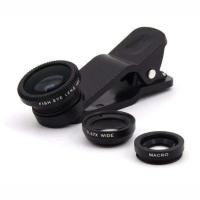 ราคา เลนส์กล้อง 3 in1 Fish Eye + Wide Angle + Macro เลนส์กล้องสำหรัมือถือ เลนส์มุมกว้าง180องศา (28031594146)