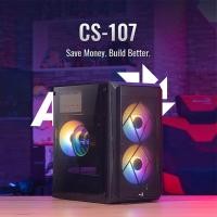 ราคา Aerocool CS-107 MIni Tower Case 3 FRGB พัดลมรวมรองรับเมนบอร์ด MATX (CS-107) (22368995514)