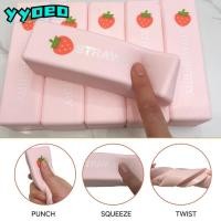 ราคา YYOEO ของเล่นบีบเนย, ผ่อนคลายมือลูกบอลบีบคลายเครียดช้า,ลูกบอลบีบนุ่ม Fidget Strawberry Stick เด็กผู้ใหญ่ (48912266777)