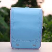 ราคา กระเป๋านักเรียนญี่ปุ่น randoseru sizeL สีฟ้าขอบม่วง ใบใหญ่(ดูรูปเพิ่มเติมได้) (19139003599)