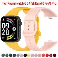 ราคา สายซิลิโคนสําหรับ Redmi watch 6 5 4 สร้อยข้อมือสําหรับ Mi Band 8 Pro/9 Pro SmartWatch อุปกรณ์เสริม (50256968365)