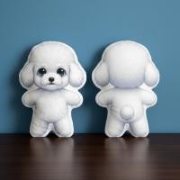 ราคา Dog หมา หมอนไดคัท พิมพ์2ด้าน หมอนสกรีนรูป DOGDOL35 Poodle พุดเดิ้ล ขาว ตุ๊กตาหมา ของขวัญ จับฉลาก (55555818598)