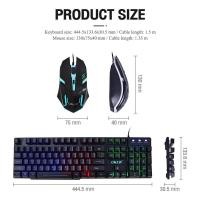 ราคา OKER (2IN1) USB KM-9120 BLACK Keyboard Mouse Gaming Multimedia keyboard shortcuts (18967054353)