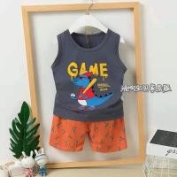 ราคา ชุดเสื้อกล้ามเด็กผู้ชาย 2 ชิ้น เสื้อกล้าม+กางเกง ใส่หน้าร้อน ผ้านุ่ม เด้ง ผ้าดีมาก สำหรับ 0-3 ปี (2947715391)