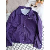 ราคา เสื้อแจ็คเก็ตผ้าร่มสีม่วง มือสอง (27701056162)