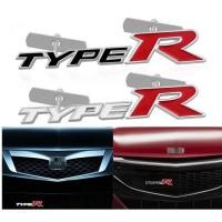 ราคา โลโก้ไทร์อาร์ แต่งกระจังหน้า ฮอนด้า งานโลหะ HONDA Type R Logo Metal Car Front Sticker Grille Emblem for city civic jazz (6877565525)
