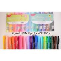 ราคา Mycolor 40สีกับ Monami 36สี (1753695586)