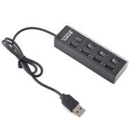ราคา USB HUB 4 Port สวิซต์ ON/OFF USB 2.0 HUB Hi-Speed USB 2.0 (28202342315)