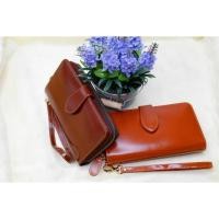 ราคา Windybag-กระเป๋าสตางค์หนังแท้ใบยาว สำหรับผู้หญิง รุ่น WWD-01 สีม่วงเปลือกมังคุด (27888487877)
