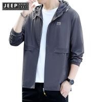 ราคา Jeep SPIRIT 1941 ESTD เสื้อแจ็คเก็ตกันแดดมีฮู้ดระบายอากาศสําหรับผู้ชาย (28427742757)