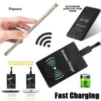 ราคา แผ่นรับสัญญาณชาร์จไร้สาย Qi Wireless Charger Receiver แผ่นรับรองการชาร์จ สำหรับโทรศัพท์ i5.i6/Micro USB/Type-C (5279522190)