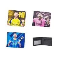 ราคา กระเป๋าสตางค์ หนัง PU ใบสั้น ลายการ์ตูนฟุตบอล Star Ronaldo Messi เหมาะกับของขวัญ สําหรับนักเรียน (25200786766)