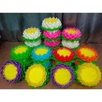 ราคา ฐานบัว 4 นิ้ว ฐานบัวรององค์ สีสดใส******** (26501640432)