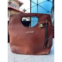 ราคา กระเป๋าถือหนังสีน้ำตาลใบใหญ่มือสอง (28579631407)