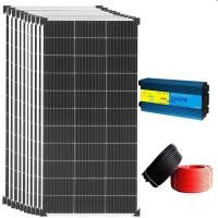 ราคา เฉพาะชุดน้ําหนักเบาแผงโซลาร์เซลล์ 1200W หรือ 10 ชิ้น แผงโซล่าเซลล์ 120W + อินเวอร์เตอร์ 110V / 220V + ชุดแผงโซลาร์เซลล์แบบสาย Off-grid (55662440221)