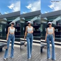 ราคา Promthong Jeans กางเกงยีนส์ขาม้าปลายขาตัดNo.PTJ3632 (11752321250)