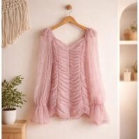 ราคา Dress : ส่งต่อชุดเดรสเนื้อผ้าลูกไม้ สีชมพูพาสเทล งานป้าย YiYi size M คัตติ้งเนี๊ยบมาก (17320762928)