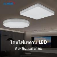 ราคา LCMKR โคมไฟเพดาน LED Ceiling Lamp 18W 24W 36W 48W ทรงกลม/ทรงเหลี่ยม โคมไฟติดเพดาน ห้องรับแขก ระเบียง (18377485872)