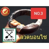 ราคา ลวดดัดบอนไซ เบอร์ 3 น้ำหนัก 1 กิโลกรัม ราคาถูก ลวดดัดกิ่งไม้ ลวดมัดต้นไม้ ลวดไม่เป็นสนิมใช้ในงานทำสวนต้นไม้ทุกชนิด (3796412706)