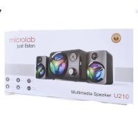 ราคา ลำโพง Microlab U210 USB+Bluetooth Speaker 2.1 Ch. LED (16490516801)
