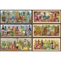 ราคา ชุดปักครอสติช ไวน์ เครื่องดื่ม ผัก ผลไม้ ห้องครัว เครื่องปรุง (Wine and vegetables cross stitch kit) (3800403783)