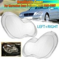 ราคา ไฟหน้าเลนส์ใสโคมไฟ Fit สําหรับ Mercedes Benz C-Class 2001-2007 W203 ไฟหน้า Shell เลนส์รถ Accessoriesauto อะไหล่ตกแต่งรถ (56209378646)