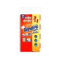 ราคา [สินค้าส่งด่วน] เทนเดอร์กระดาษอเนกประสงค์ 94 แผ่น แพ็ก 3+1 TENDRE INTERFOLD KITCHEN TOWEL 94S X3+1 (51358076959)