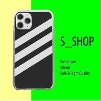 ราคา S.SHOP เคส IP สีดําลายแนวทแยงสีขาวเคสโทรศัพท์กันกระแทกสําหรับ IPhone 5 6 7 8 Plus X X Xmas 11 12 Pro Mini ADIPOD00235 (40780959024)