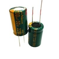 ราคา 10 ชิ้น/ล็อต 50V2200UF ความถี่สูงความต้านทานต่ํา Long Life Direct Plug-In Electrolytic Capacitor 2200UF 50V 16X25 มม. (28807410164)